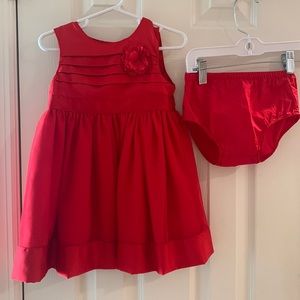 Girls red dress 24 months